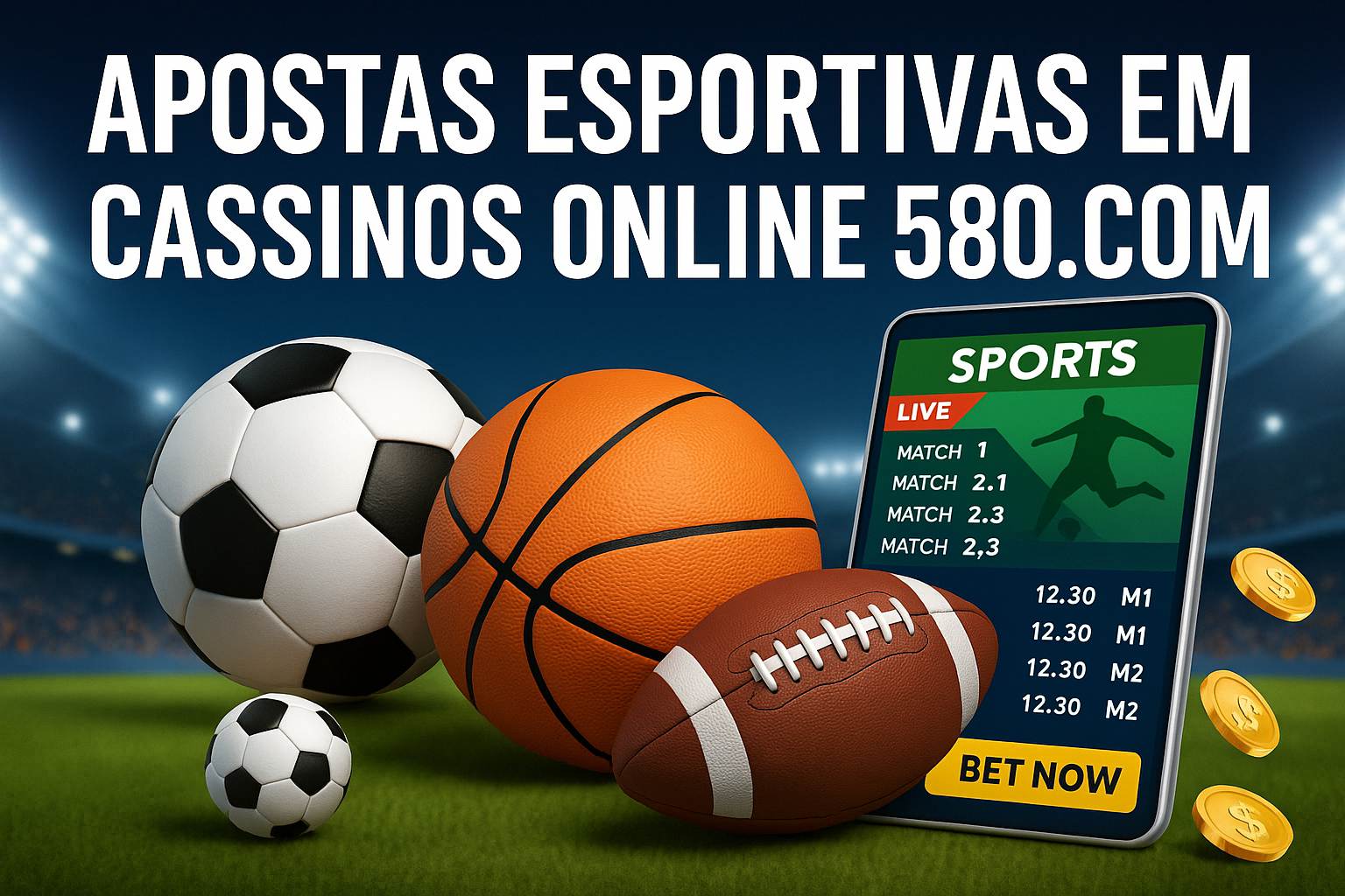 Aposte em apostas esportivas no cassino online 580.COM